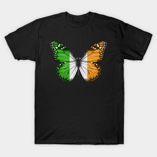 Irish Flag  Butterfly - Gift for Irish From Ireland T-Shirt